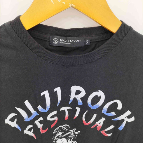ビューティーアンドユースユナイテッドアローズ BEAUTY & YOUTH UNITED ARROWS FUJIROCK FESTIVAL 2008 クルーネック半袖Tシャツ カットソー Y2K レディース  XS